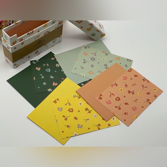 Coach Floral Print Boxed Notecards - Picture 10 of 16